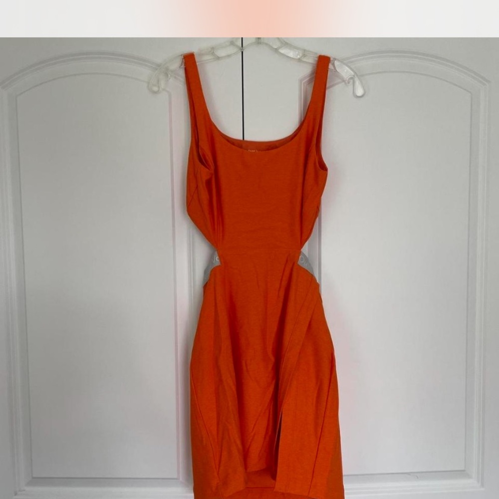 Outdoor Voices Bright Orange Backless Dress